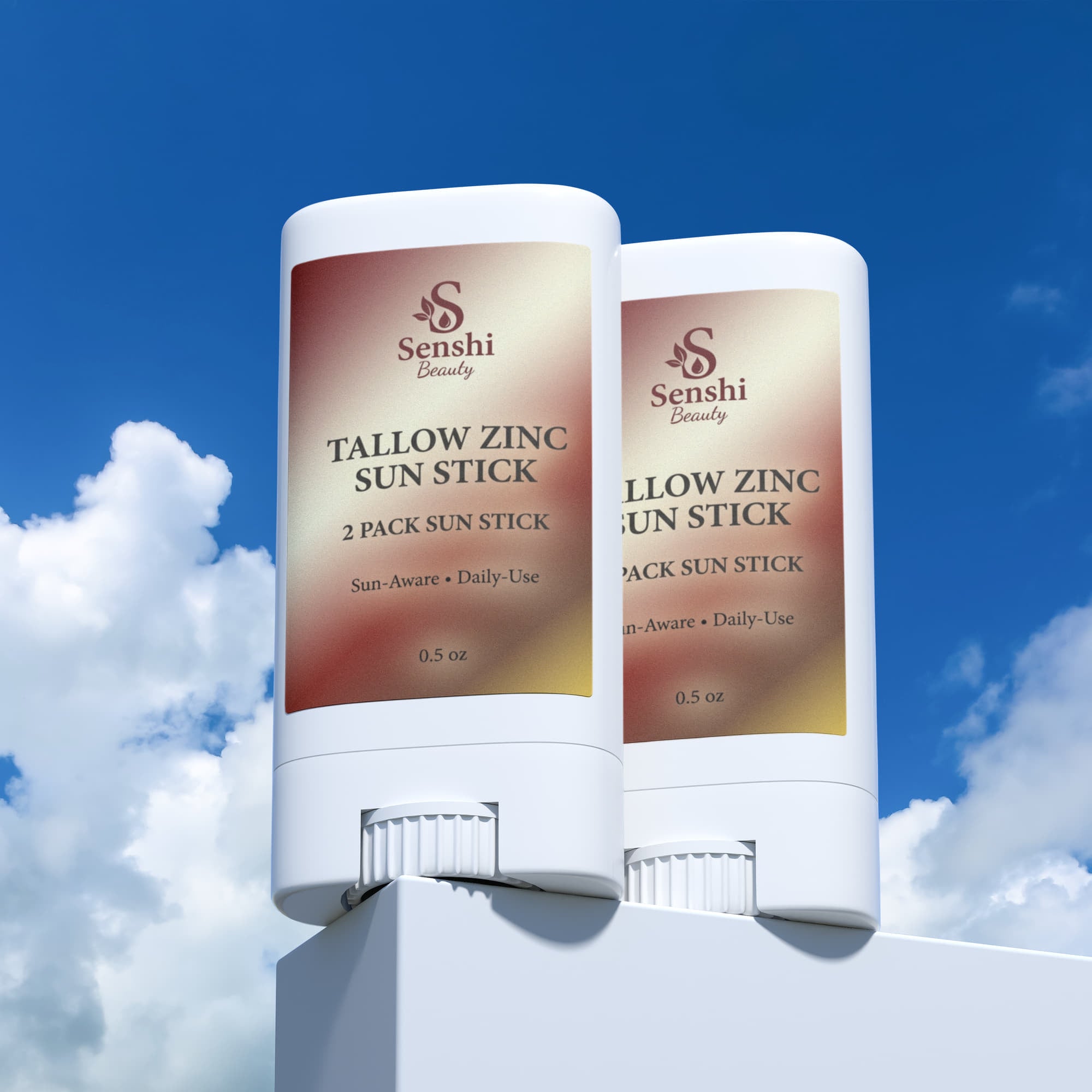 2 Pack Tallow Zinc Sun Stick