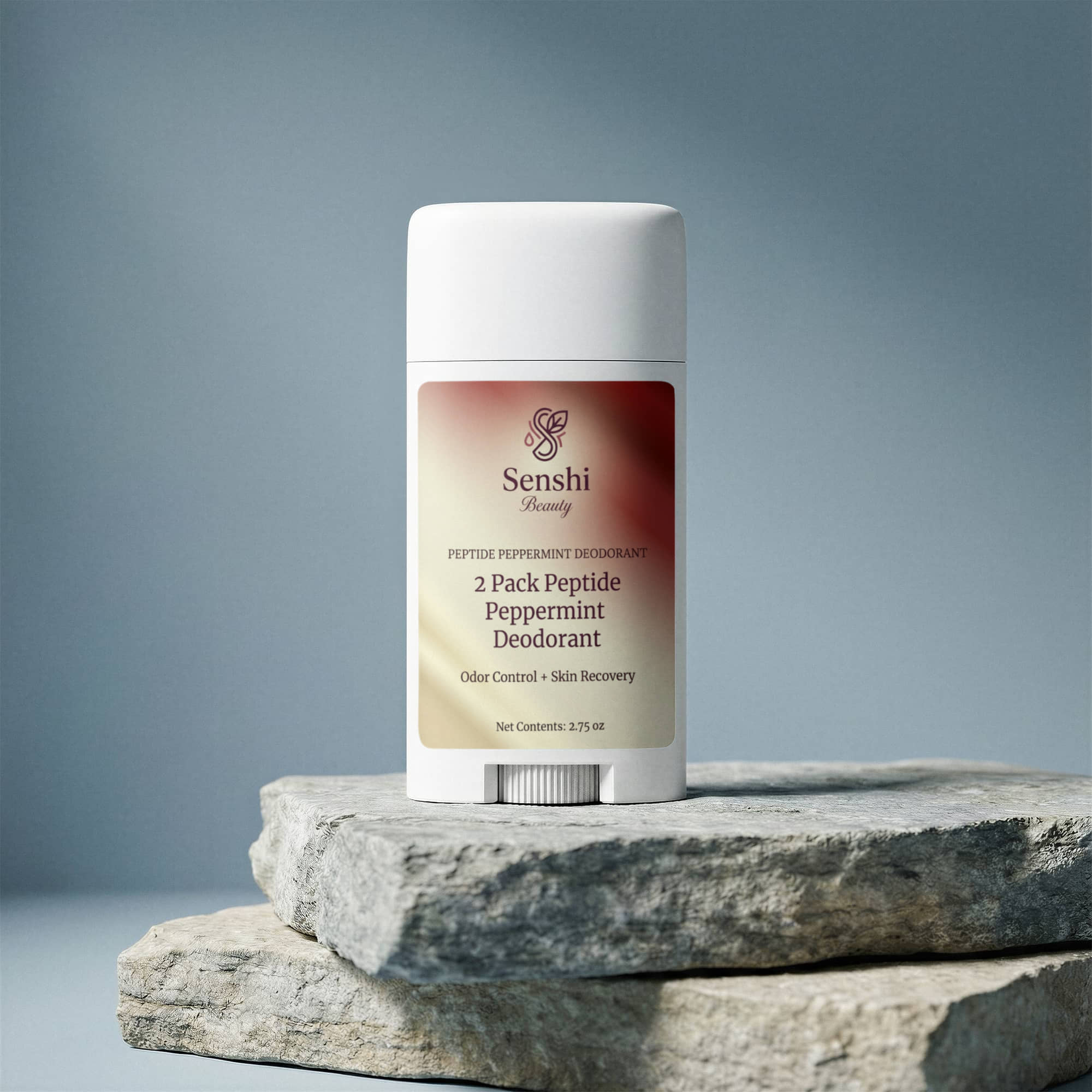 2 Pack Peptide Peppermint Deodorant