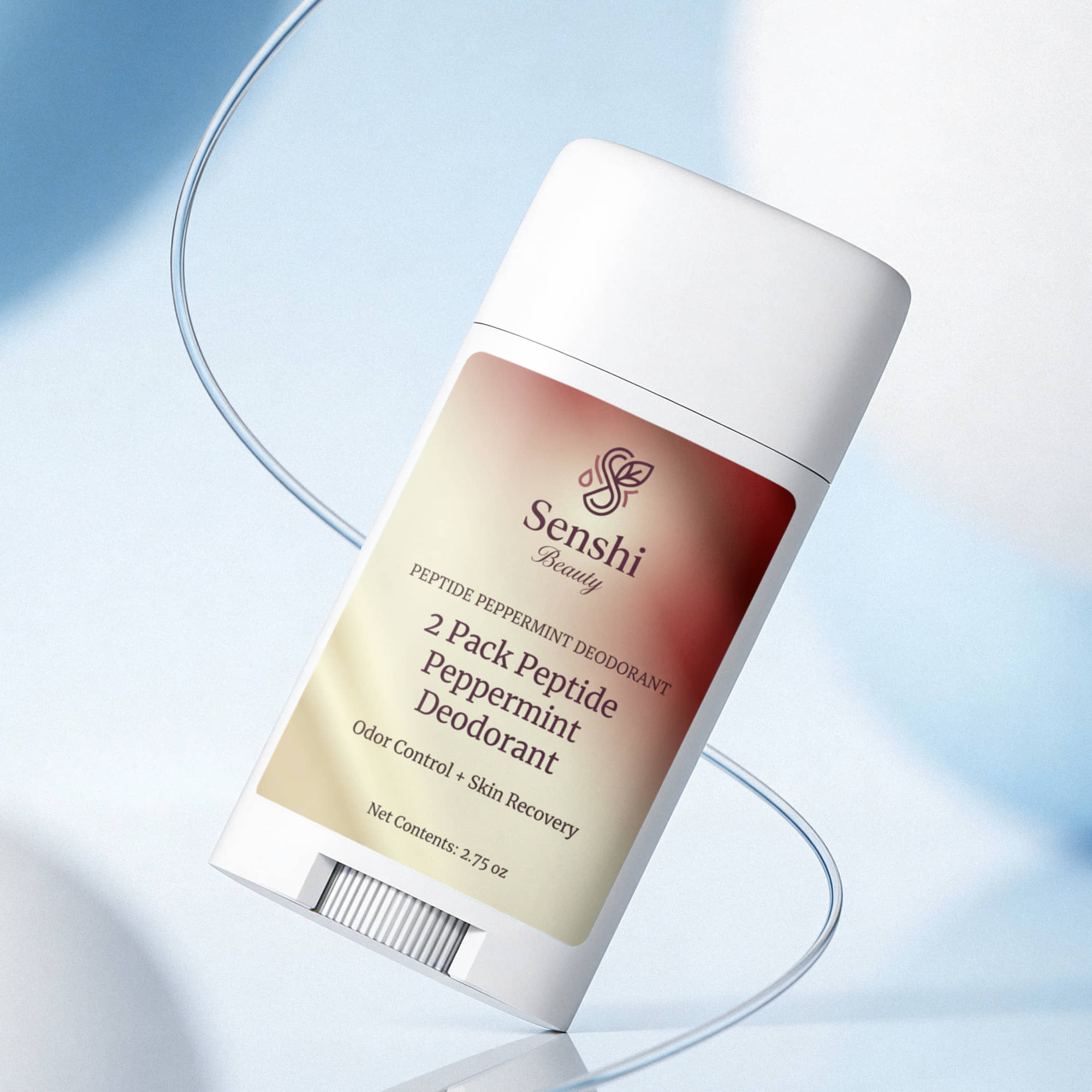 2 Pack Peptide Peppermint Deodorant