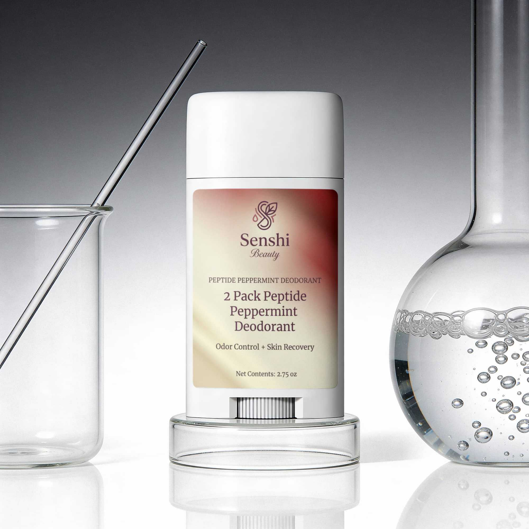 2 Pack Peptide Peppermint Deodorant