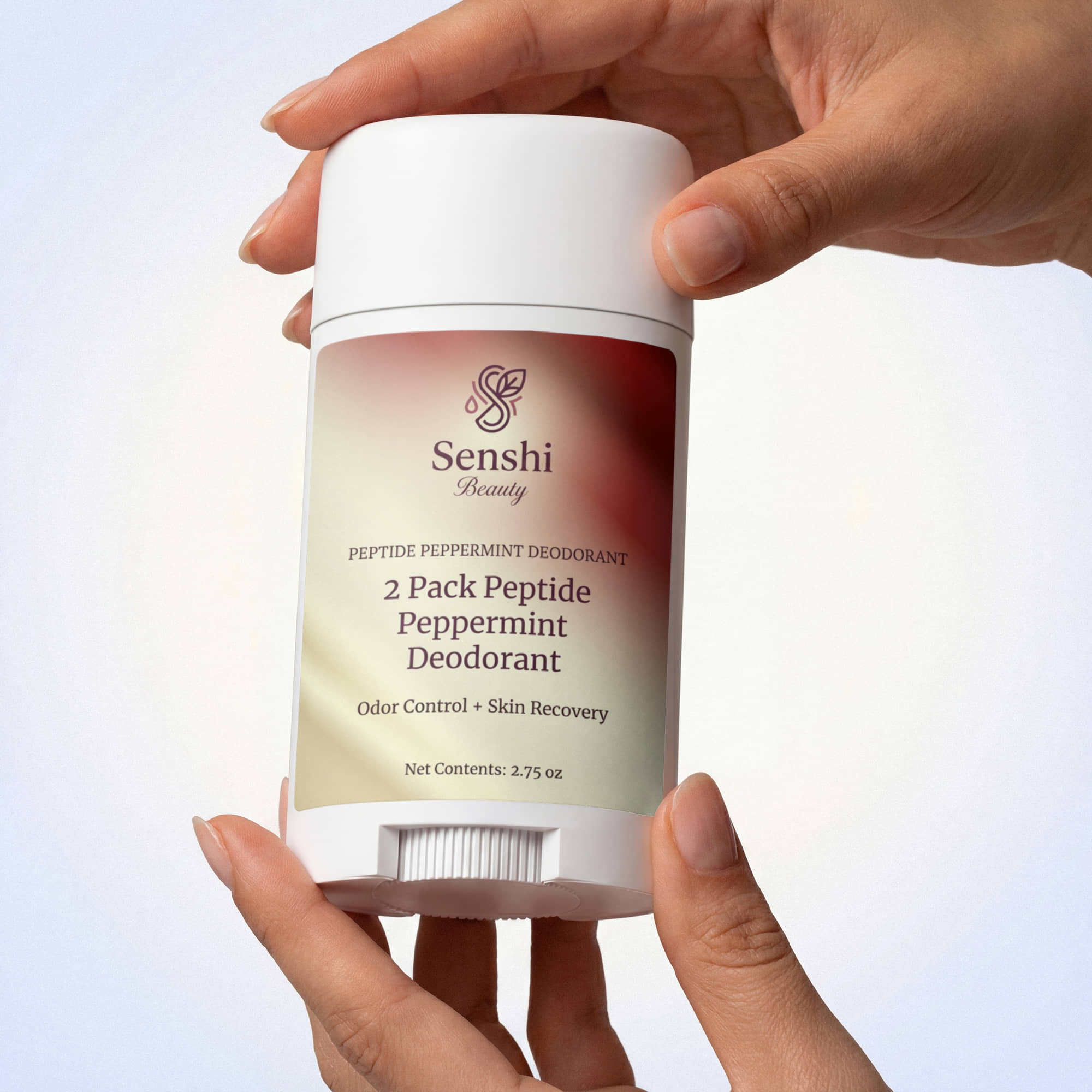 2 Pack Peptide Peppermint Deodorant