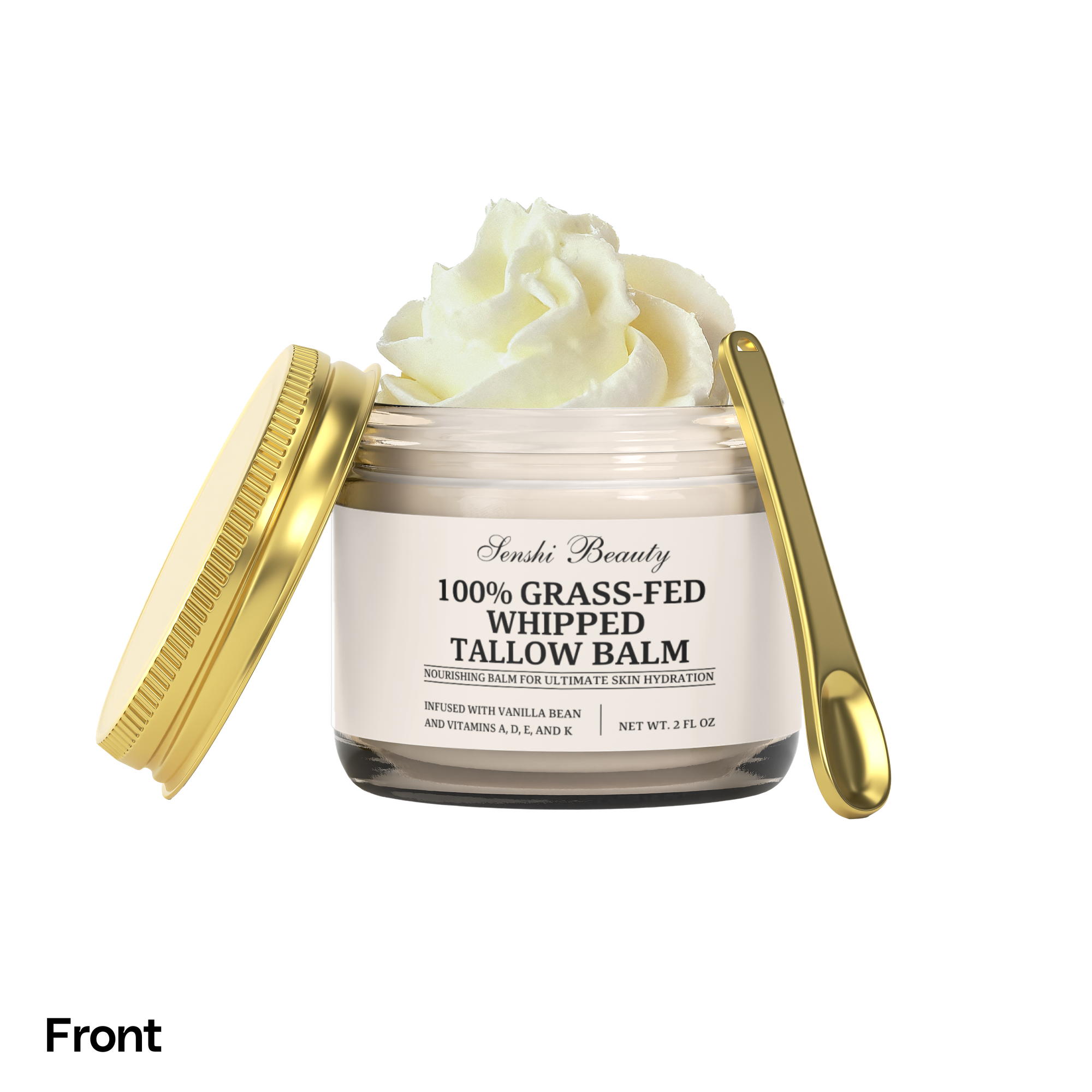 Whipped Grass-Fed Tallow Balm with Vanilla Bean