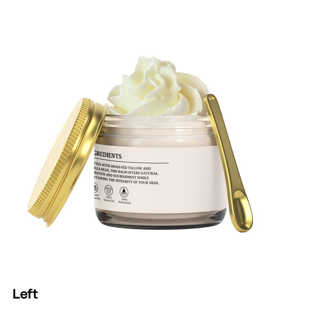 Whipped Grass-Fed Tallow Balm with Vanilla Bean