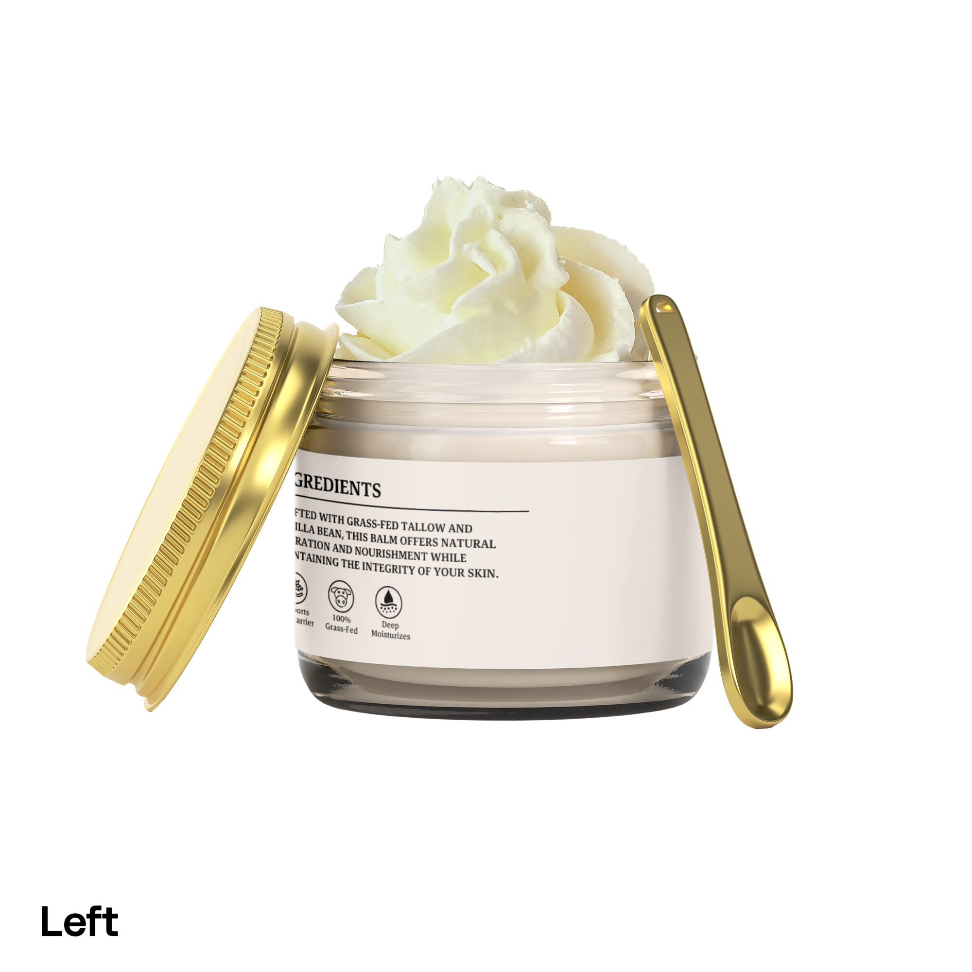 Whipped Grass-Fed Tallow Balm with Vanilla Bean